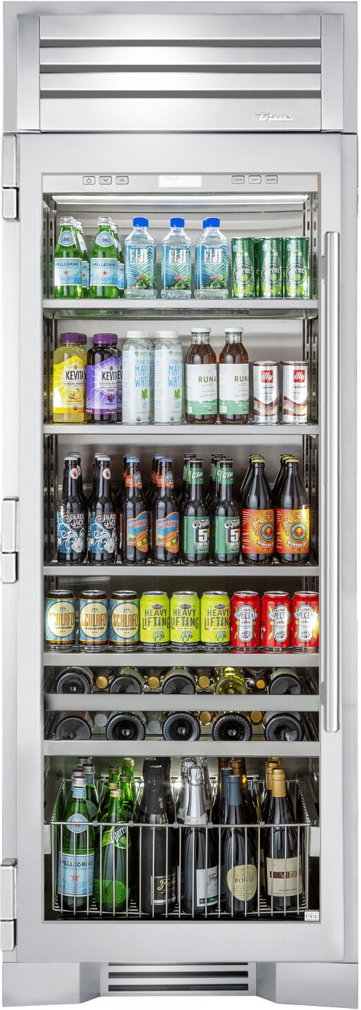 Beverage Column Refrigerator, True Refrigerator Shelves