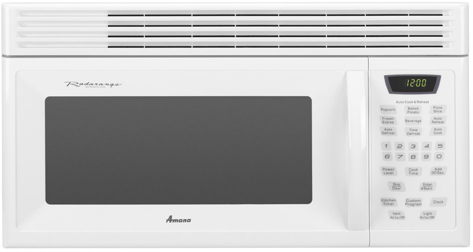 Amana AMV1162AAW 30 Inch Over-The-Range Microwave Oven with 1,000