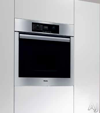 Miele H4744bpss 27 Inch Single Electric Wall Oven With True European Convection 8 Operating Modes Including Autoroast Self Cleaning And Chef Series Dial Controls - Miele Double Wall Oven 27