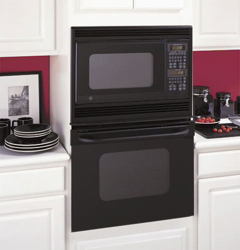 GE JKP86BFBB 27 Inch Built-in Combination Microwave Double Wall
