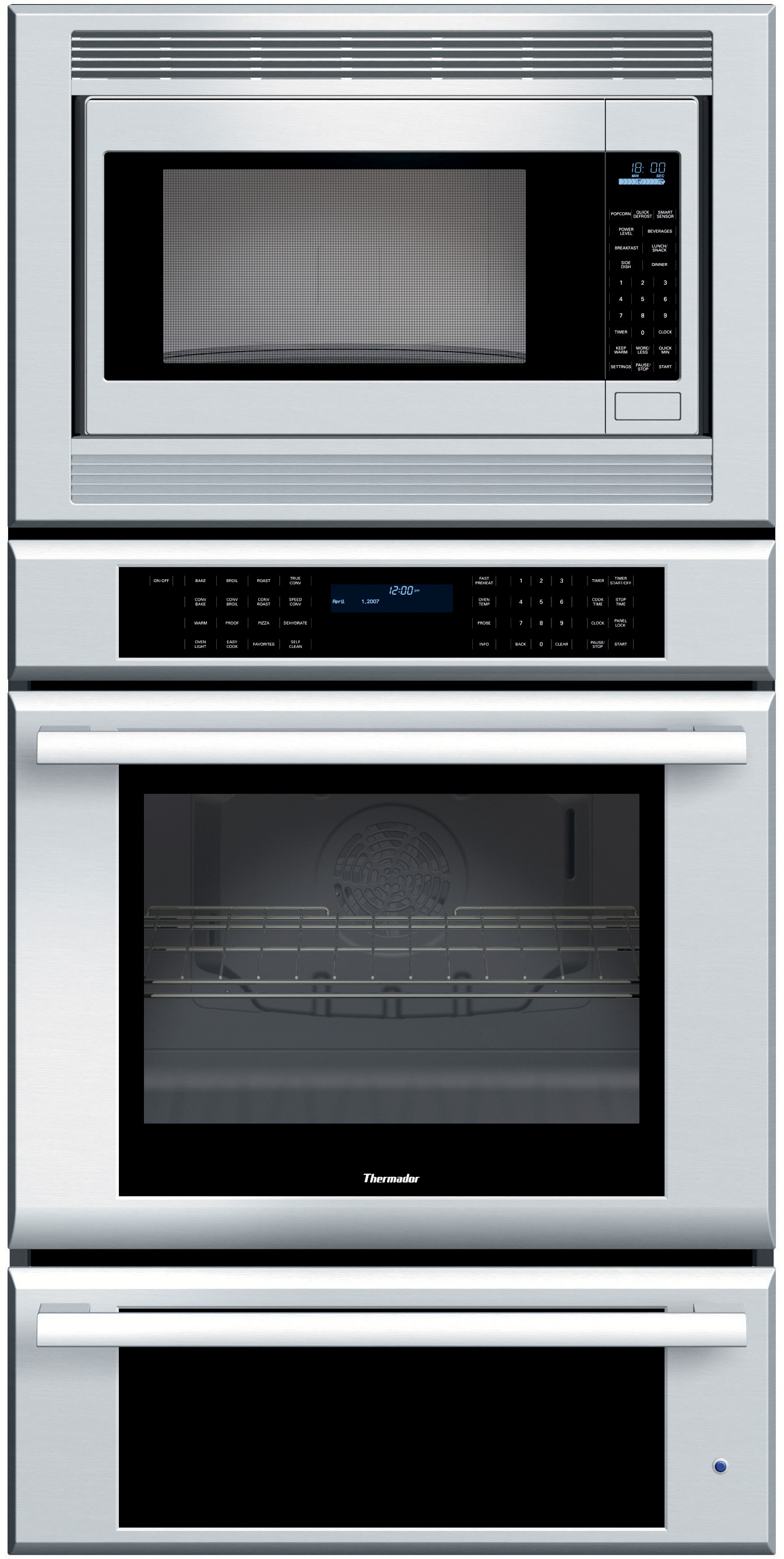Thermador MEMCW301ES 30 Inch Triple Combination Wall Oven with 4.7 cu