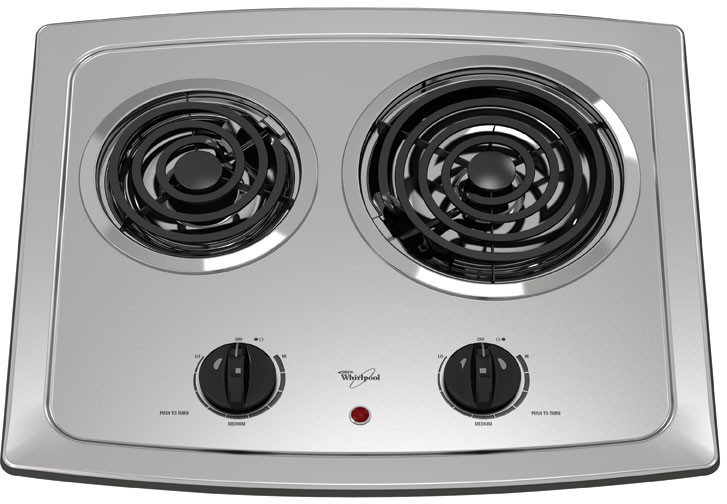 Whirlpool RCS2012RS 21 Electric Cooktop - Stainless Steel