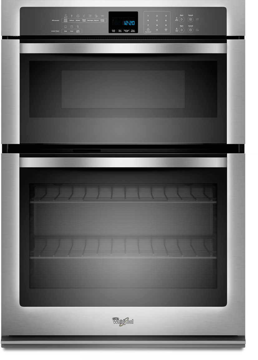 Beperking hoogte Knooppunt Whirlpool WOC54EC0AS 30 Inch Microwave Combination Wall Oven with  Temperature Sensor, Steam, Self-Clean, 5.0 cu. ft. Self-Cleaning Oven 1.4  cu. ft. Microwave Capacity, Precision Cooking System, Hidden Bake Element  and Star-K Certified