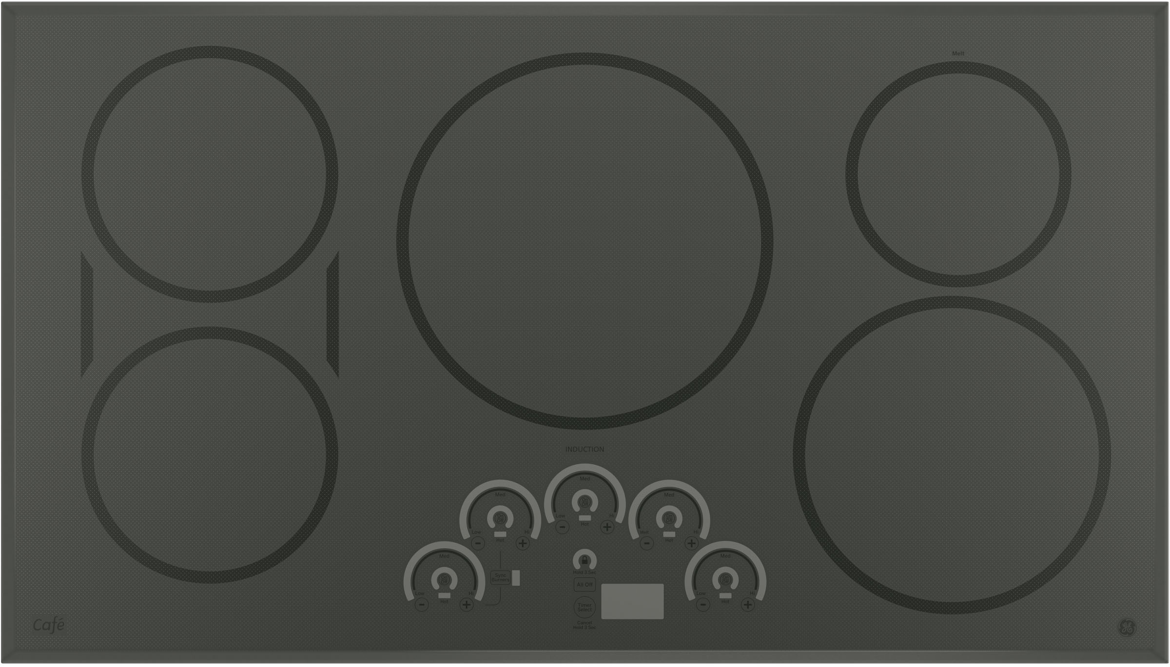 White induction cooktop 36