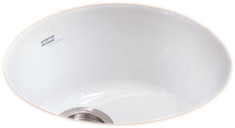 Biscuit Franke LBK110BT Luna Fireclay Single Bowl Undermount Kitchen Sink