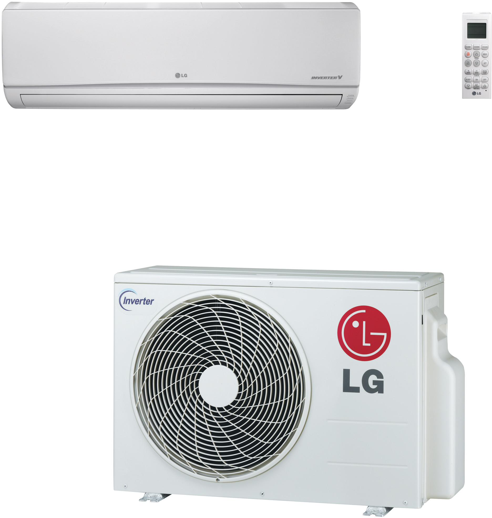 LG LS091HSV3 9,000 BTU Single Zone WallMount Ductless Split System with 10,800 BTU Heat Pump