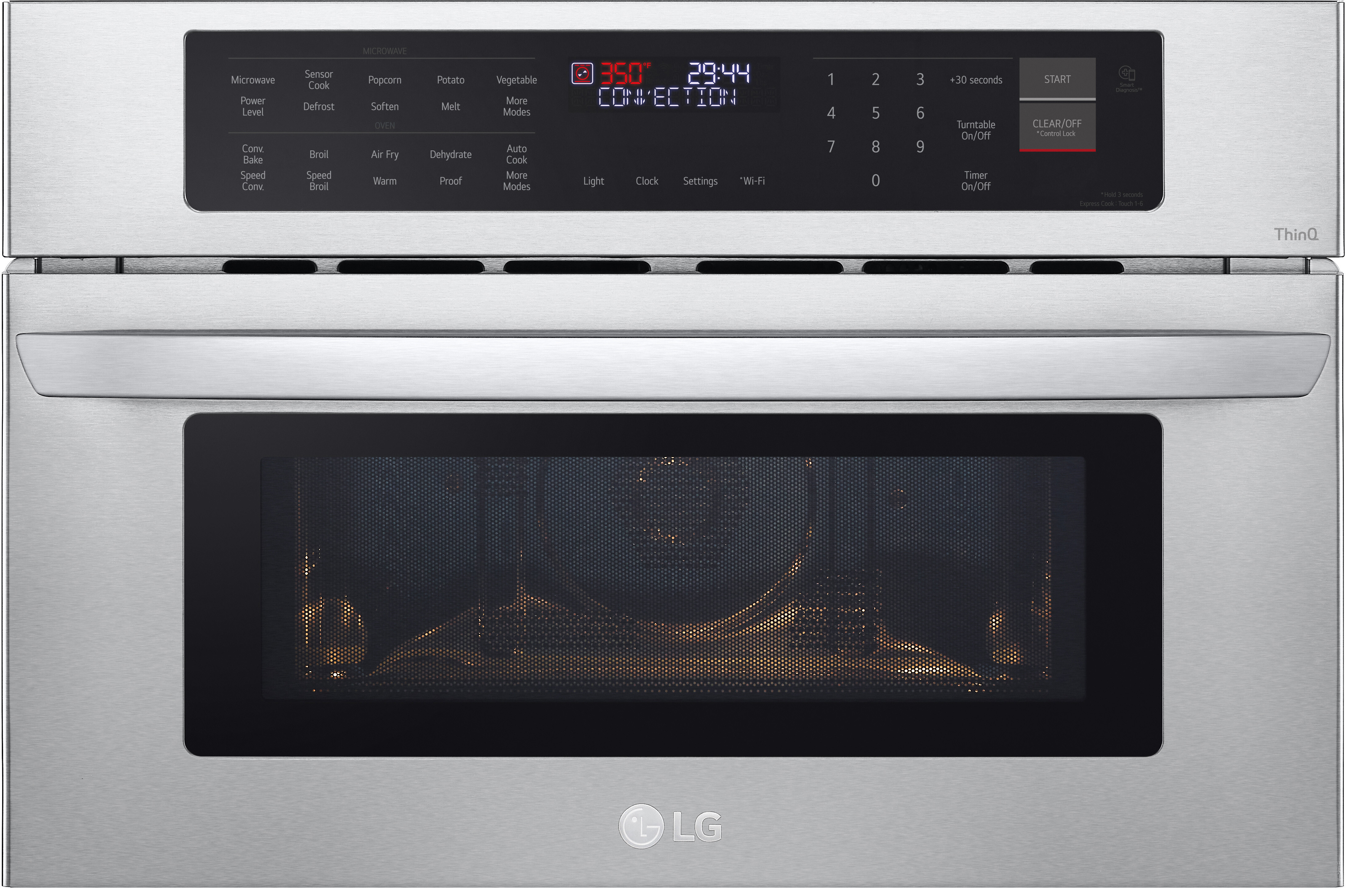 isolatie verzekering weggooien LG MZBZ1715S 30 Inch Single Speed Electric Smart Wall Oven & Microwave with  1.7 cu. ft. Total Capacity, TurboCook™, Convection Technology, Sensor  Cooking, Air Fry, Wi-Fi Enabled, Scan-to-Cook, and SmartDiagnosis™:  Stainless Steel