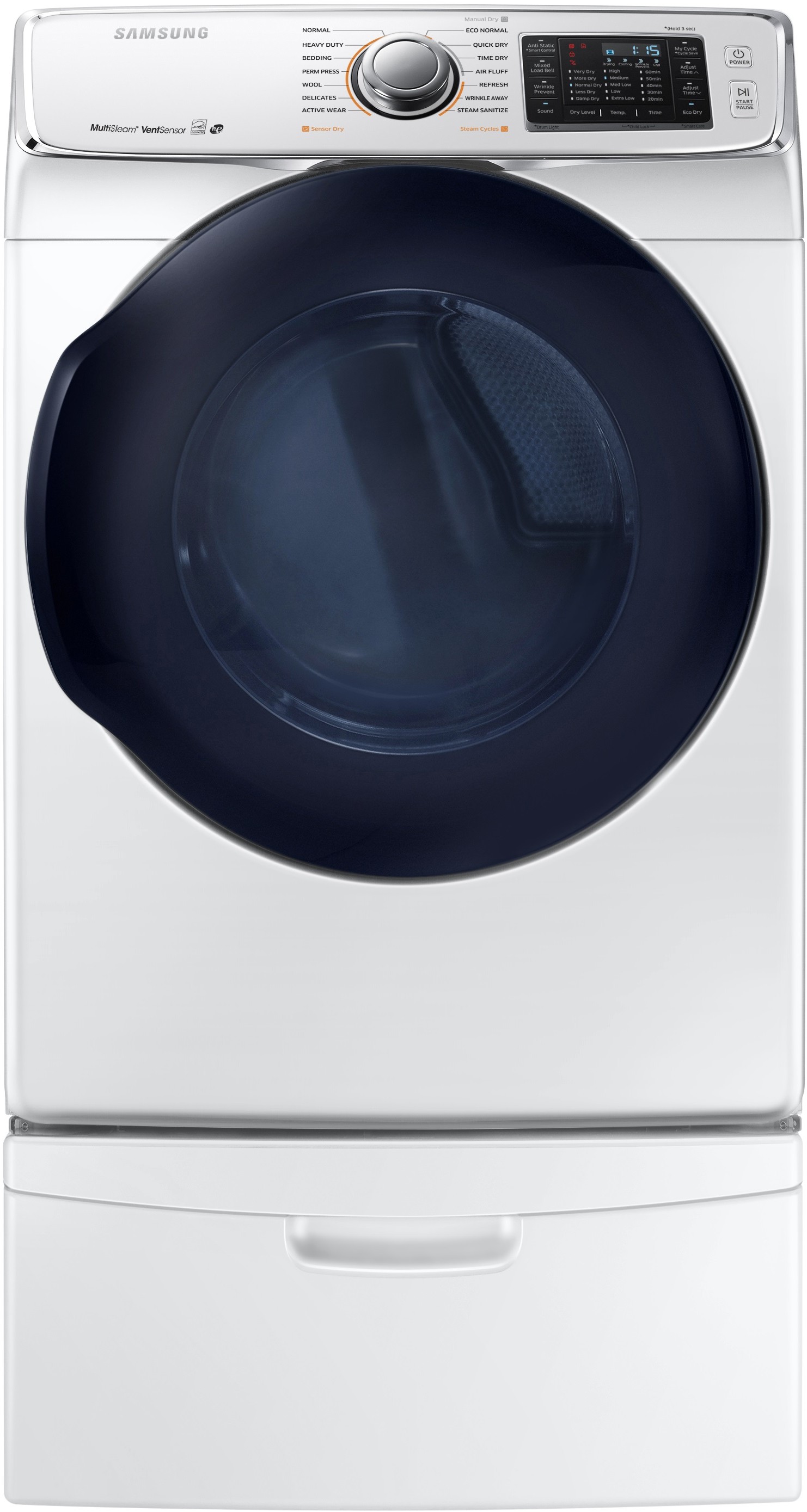 Samsung DV45K6500EW 27 Inch 7.5 cu. ft. Electric Dryer with Multi-Steam