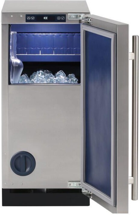 Sapphire SIIM15GDSS 15 Inch Built-In UnderCounter Clear Ice Maker with 68  Lbs. Daily Ice Production, 25 Lbs. Ice Storage Capacity, Gravity Drain,  Multifunction Touch Control, Integrated Water Filter System, Energy Star®,  ETL