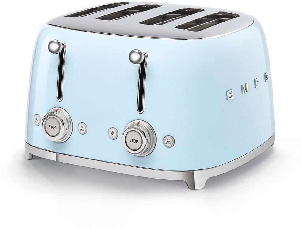 Smeg TSF03PBUS 4x4 Slot Toaster with Two Independent Control Panels