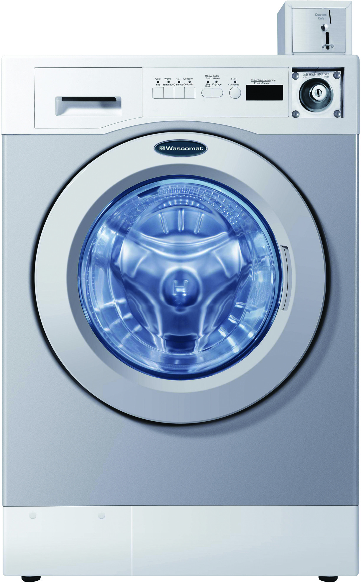 Crossover WHWF09810M 27 Inch Commercial Front-Load Washer with 3.5 cu. ft.  Capacity, 15,000 Cycle Life, 1,000 RPM Spin Speed, 4 Wash Cycles, 300 G  Force, 8-Point Suspension, ADA Certified and Energy Star