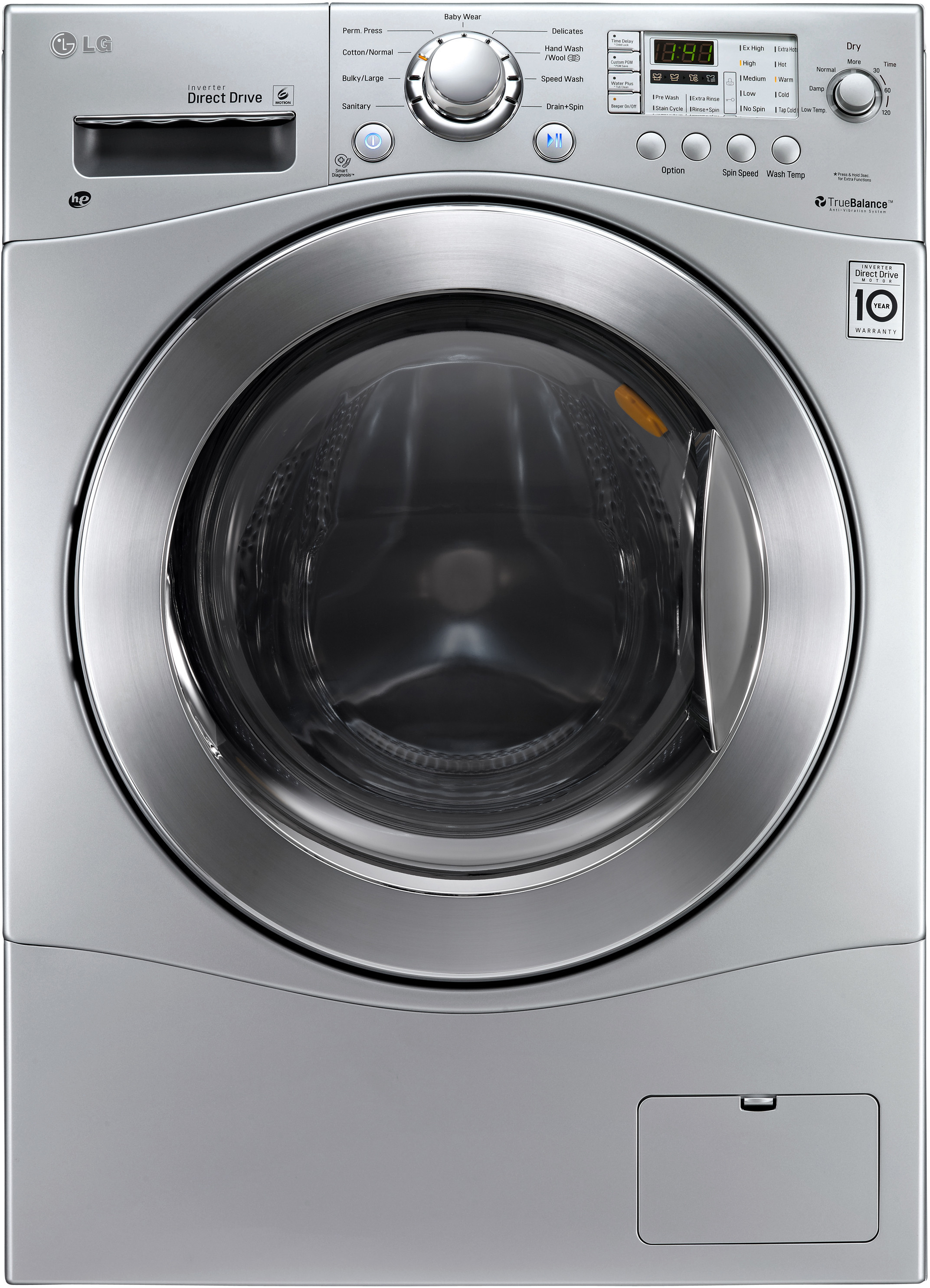 LG WM3477HS 24 Inch 2.3 cu. ft. Electric Washer/Dryer Combo, 9 Wash and 24 Inch Ventless Electric Washer Dryer Combo